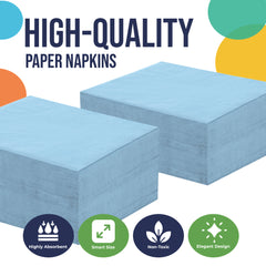 Light Blue Luncheon Napkins - 6.75 in. | 100 Count