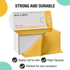 54 in. x 100 Ft. Cut To Size Table Roll | Yellow
