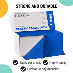 54 in. x 100 Ft. Cut To Size Table Roll | Dark Blue