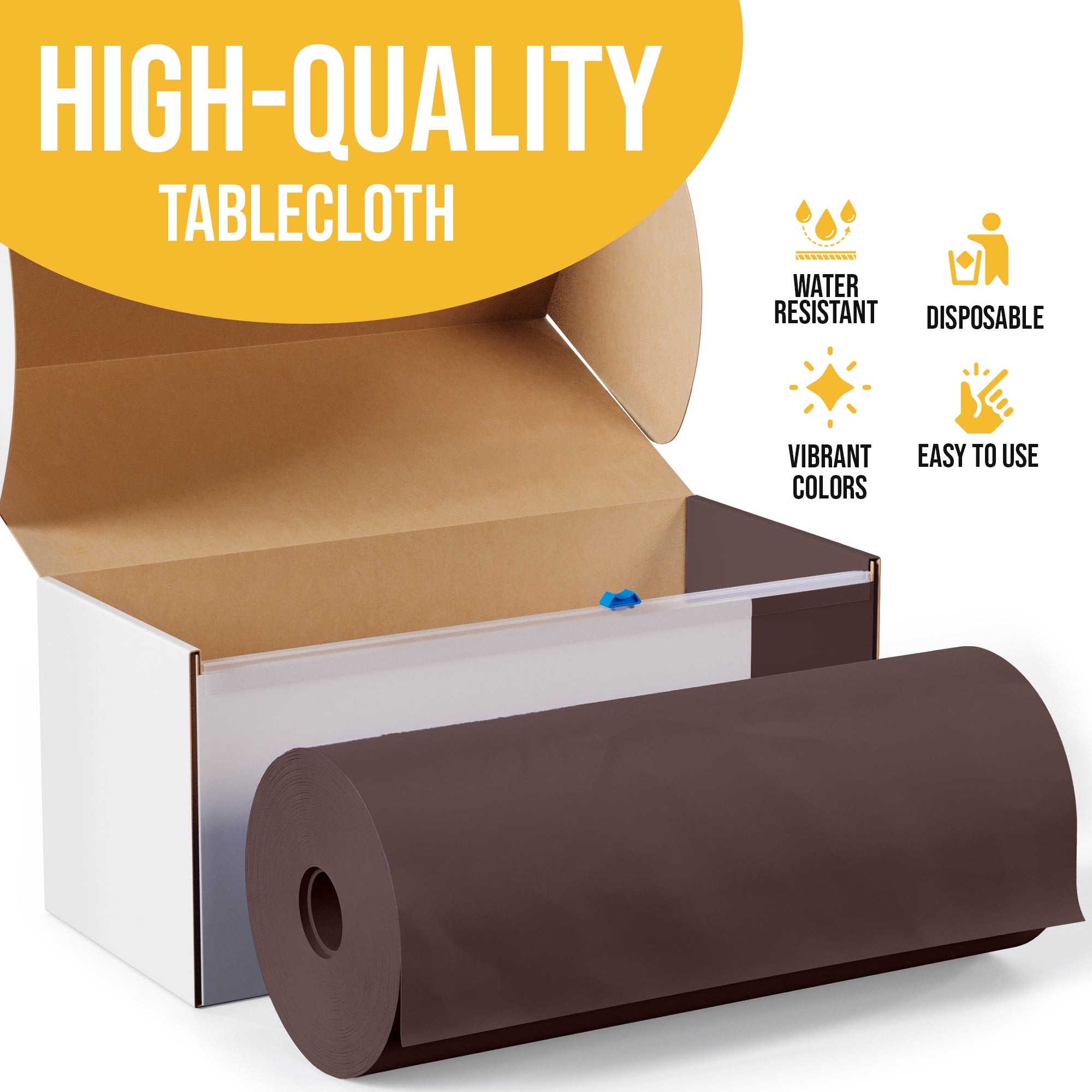 54 in. x 100 Ft. Cut To Size Table Roll | Brown