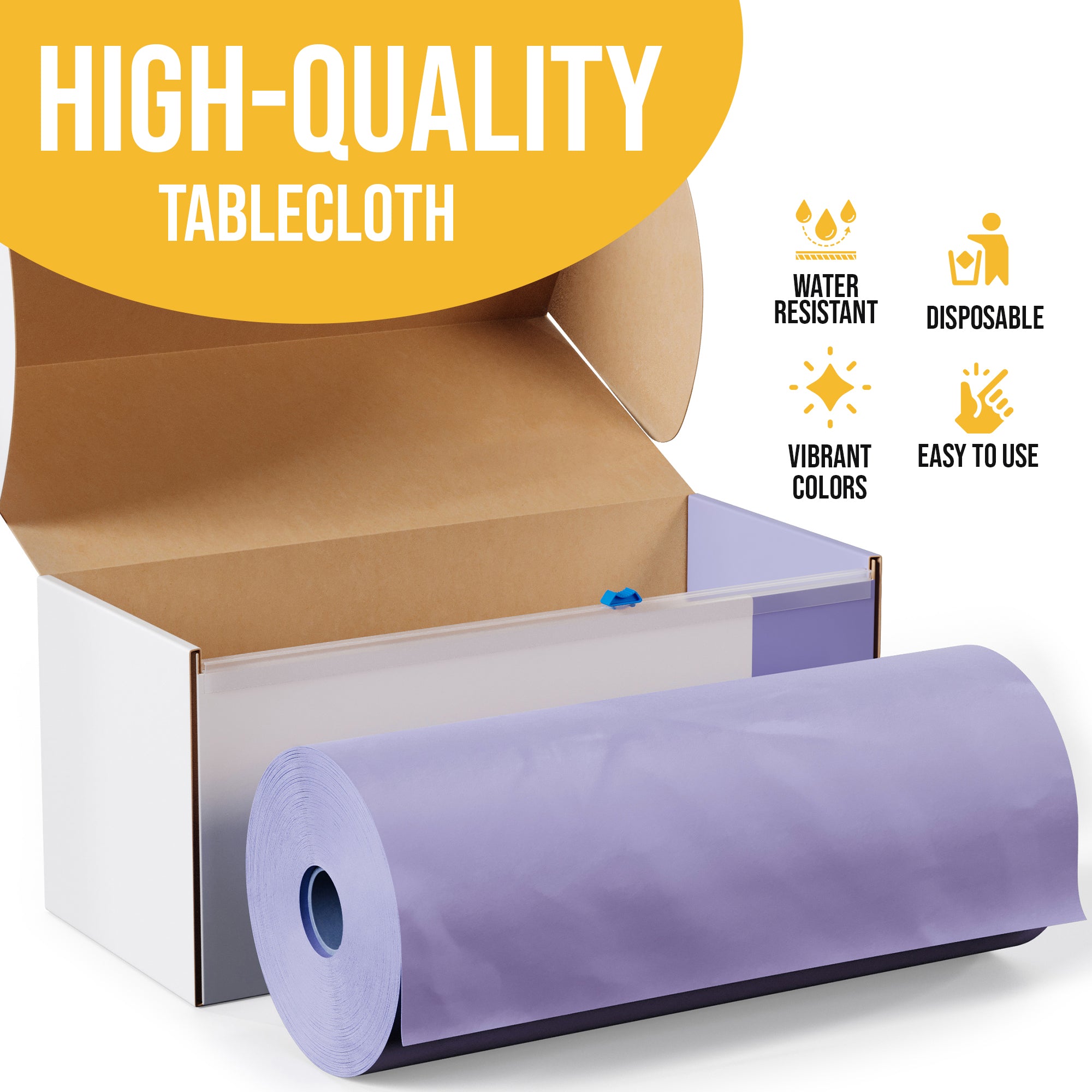 54 in. x 100 Ft. Cut To Size Table Roll | Lavender