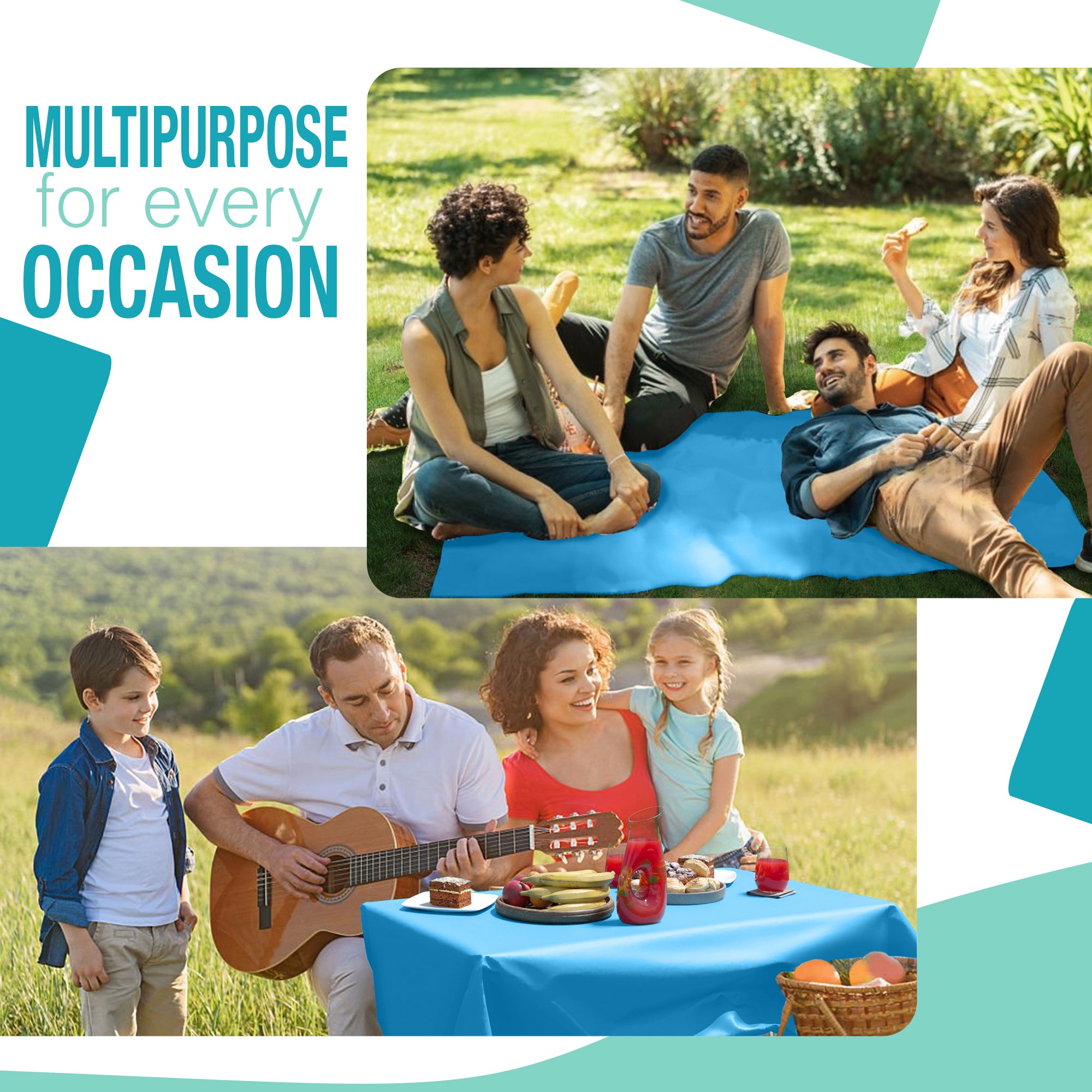 40 in. x 300 Ft. Premium Turquoise Table Roll | Case of 4