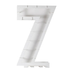White Number "7" Balloon Mosaic Frame Kit | 33"