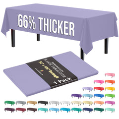 Premium Lavender Plastic Table Cover | 54 in. x 108 in.