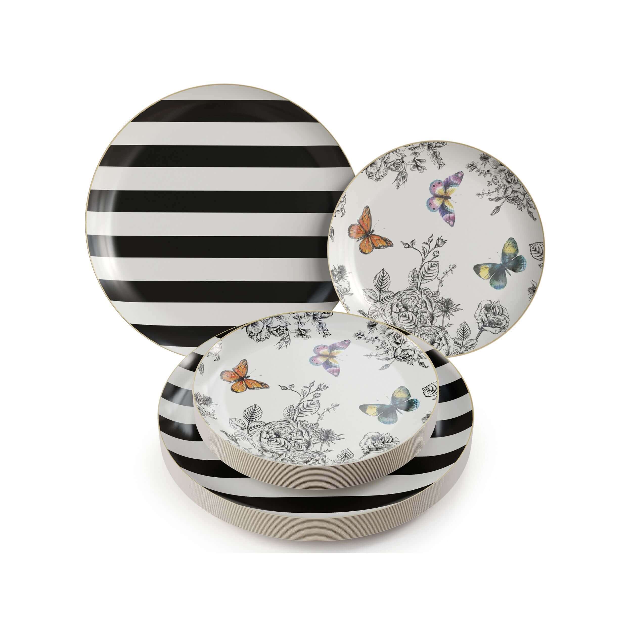 10 In. Earthtrends Monarch Design Paper Plates | 20 Count