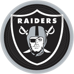 Las Vegas Raiders 9 in. Round Paper Plates