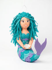 3D Pull String Mermaid Piñata for Birthday Celebrations