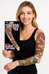 Red Dragon Tattoo Sleeve Set - 2 Pack