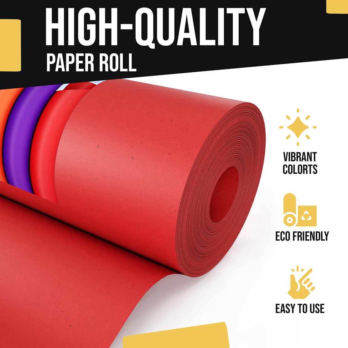 17.75" x 110' Kraft Paper Roll | Red