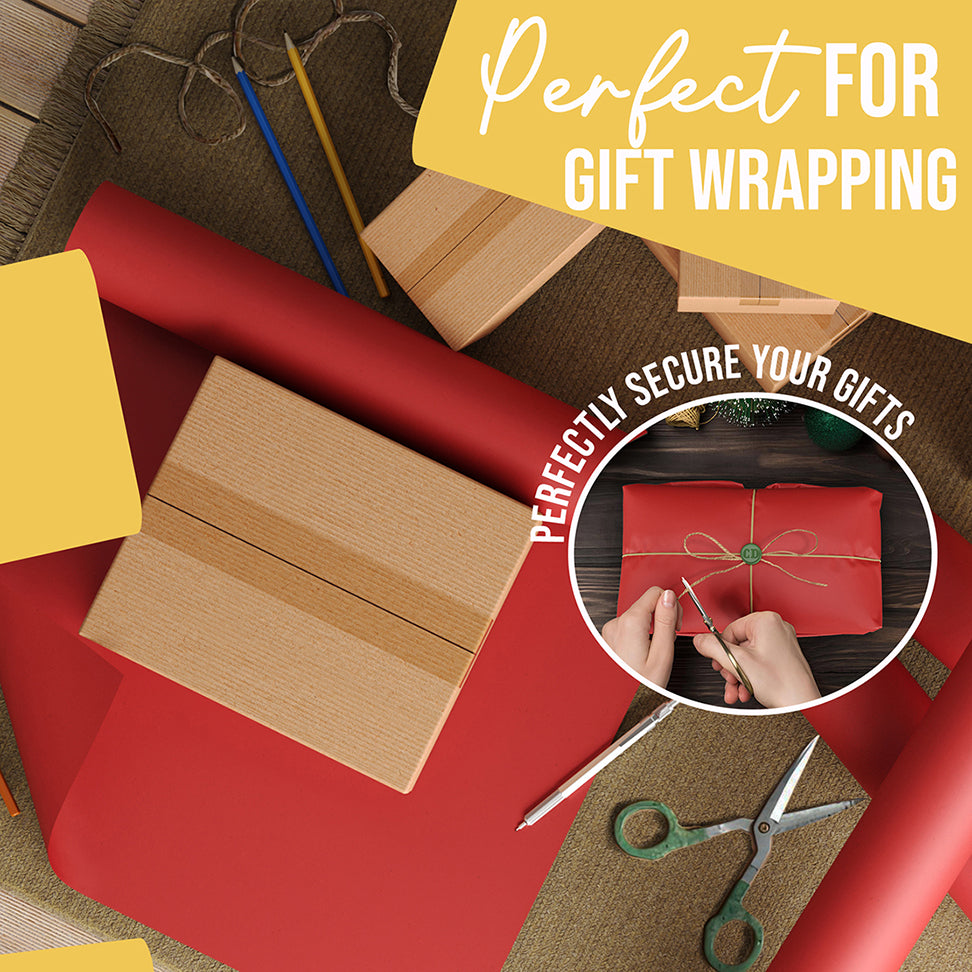 17.75" x 110' Kraft Paper Roll | Red