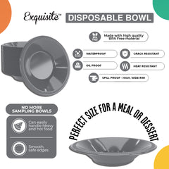 12 Oz. Silver Plastic Bowls | 8 Count