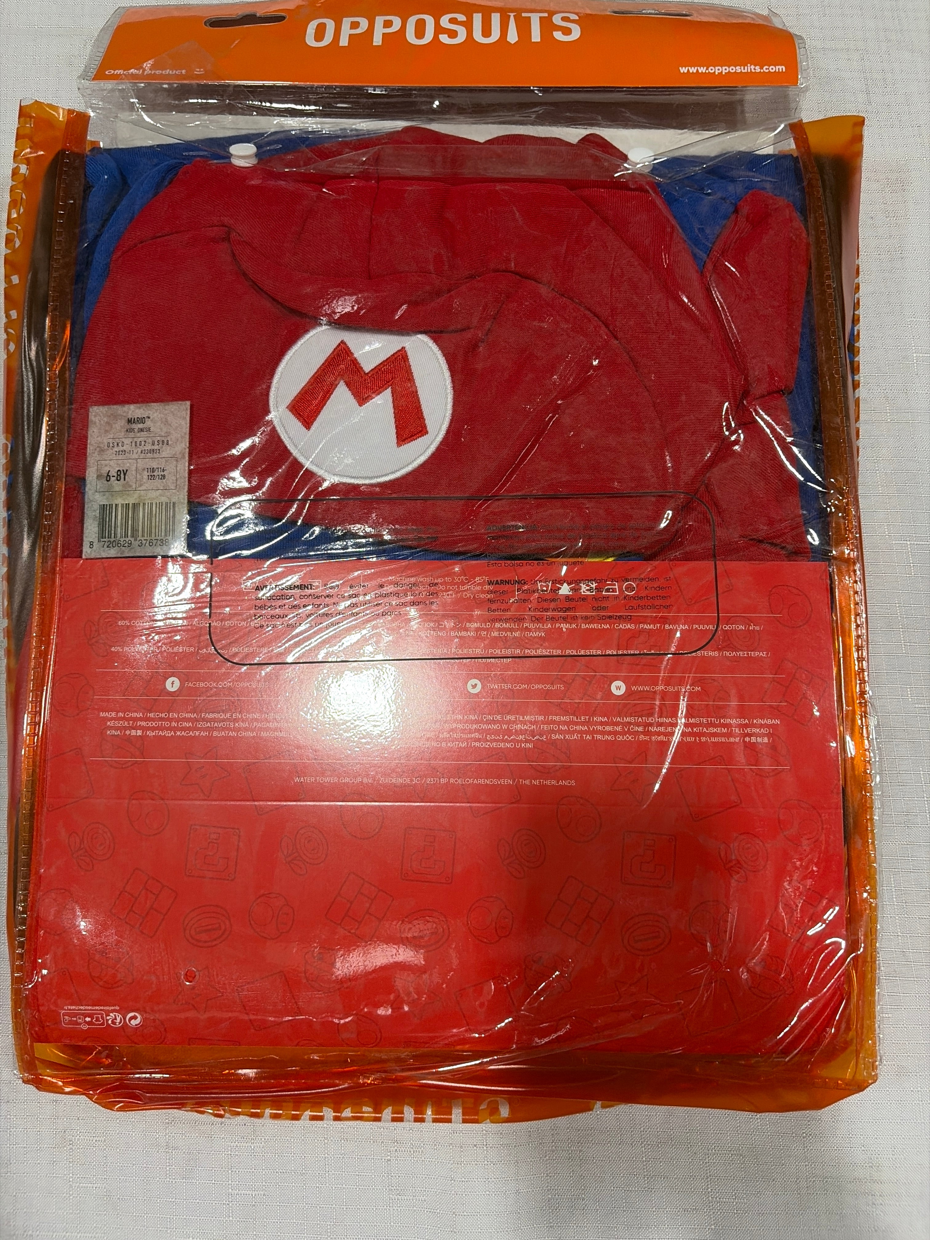 Super Mario Halloween Onesie Costume - Child (6-8)