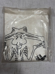 Halloween Skeleton Head Crop Top T-Shirt - Adult 2XL
