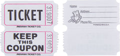 White Double Roll Raffle Tickets - 2000 Count