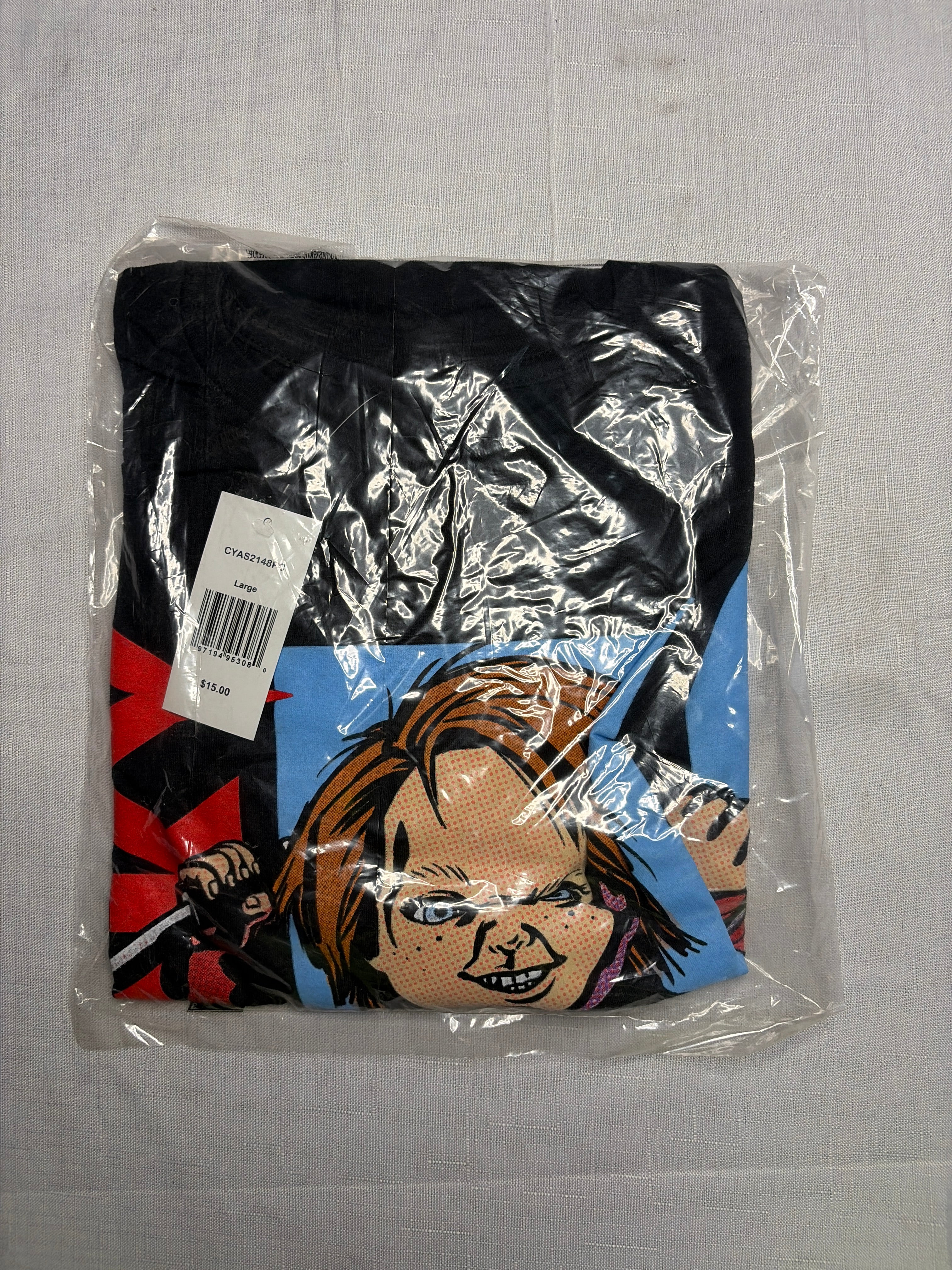 Chucky "Walking with Knife" Halloween T-Shirt - Adult L