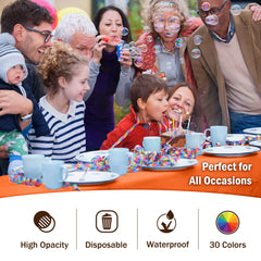 Orange Plastic Table Cover Roll with Cutter - 54 x 126 ft