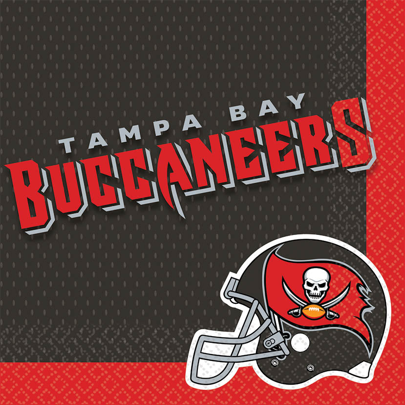 Tampa Bay Buccaneers NFL Lunch Napkins - 6.5 In. x 6.5 In.
