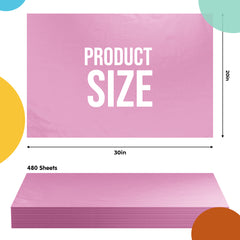 Pink Tissue Paper 20 in. x 30 in. | 480 Sheets