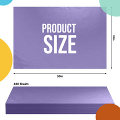 Purple Tissue Paper 20 in. x 30 in. | 480 Sheets