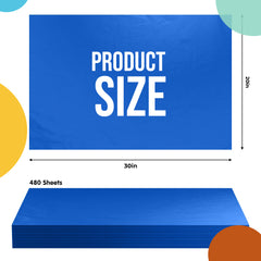 Dark Blue Tissue Paper 20 in. x 30 in. | 480 Sheets