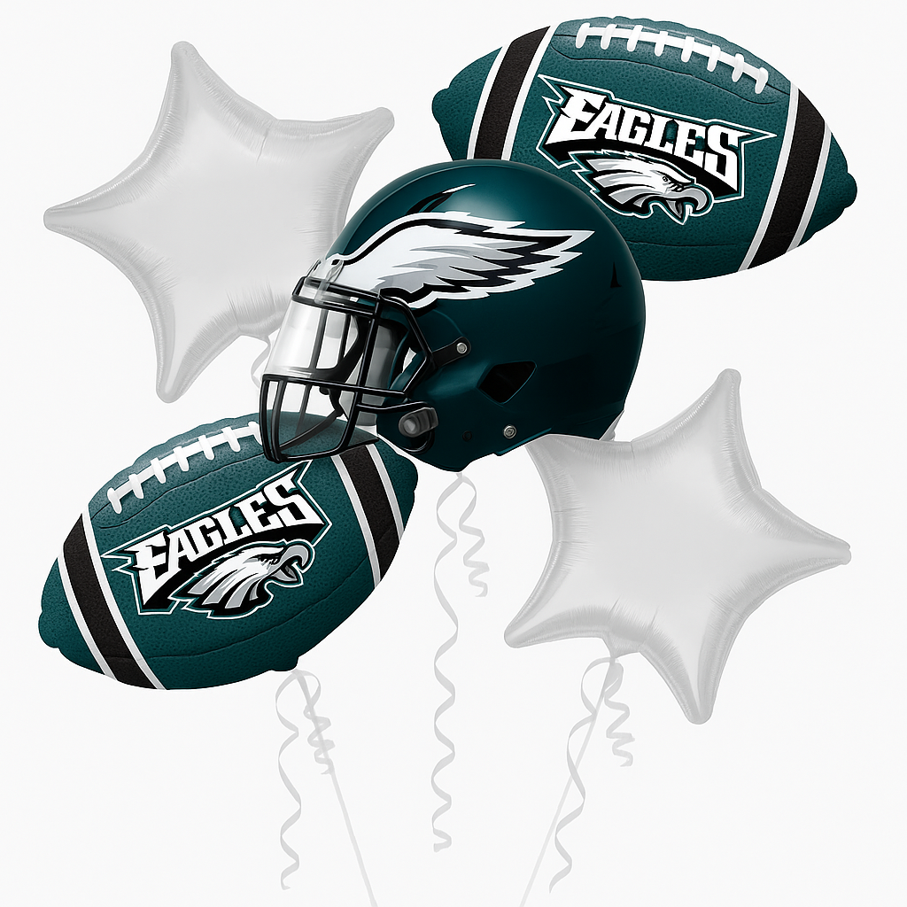 Philadelphia Eagles Foil Balloon Bouquet