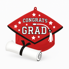 Congratulations Graduate Red Super Shape Foil Balloon