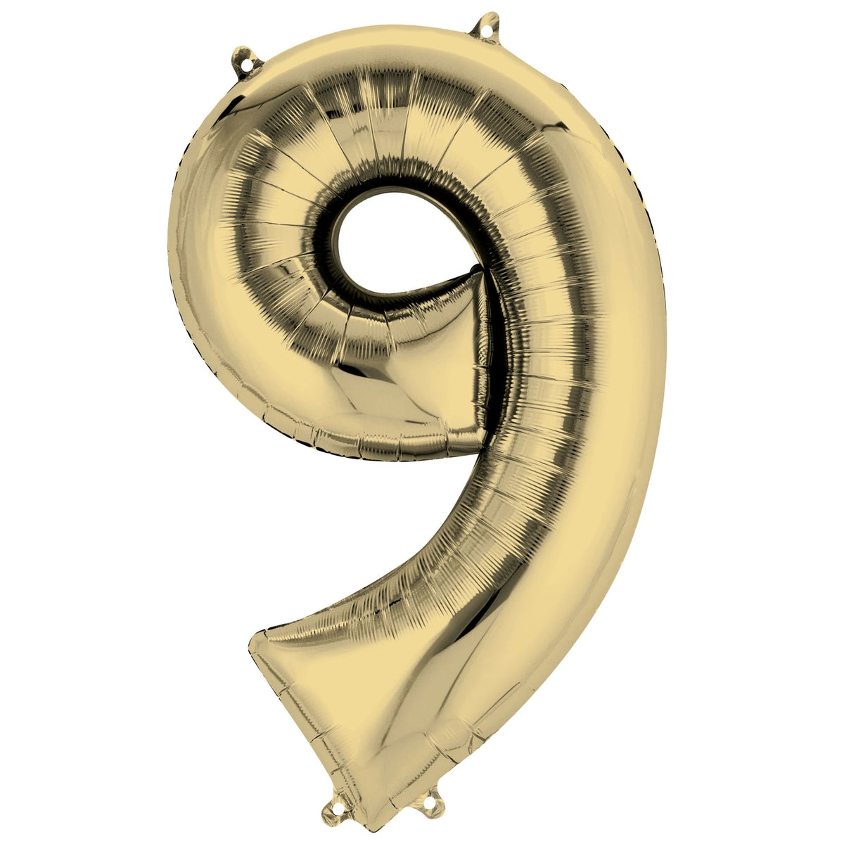 Metallic Gold Number 9 Foil Balloon