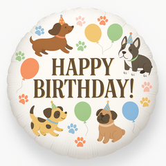 "Pawesome Puppy Happy Birthday Foil Balloon"