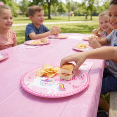 Enchanting Unicorn Birthday Paper Plates - 8.5"