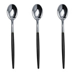 Trendables Spoons Black/Silver | 20 Count
