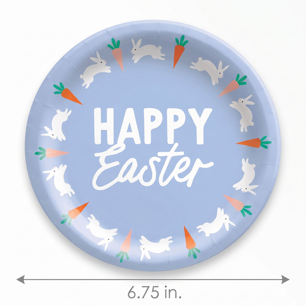 Hoppy Easter 6.75" Round Paper Plates