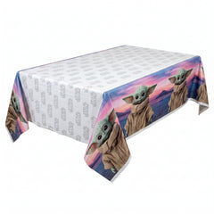 Star Wars The Mandalorian Baby Yoda Plastic Table Cover for Kids' Birthday Parties