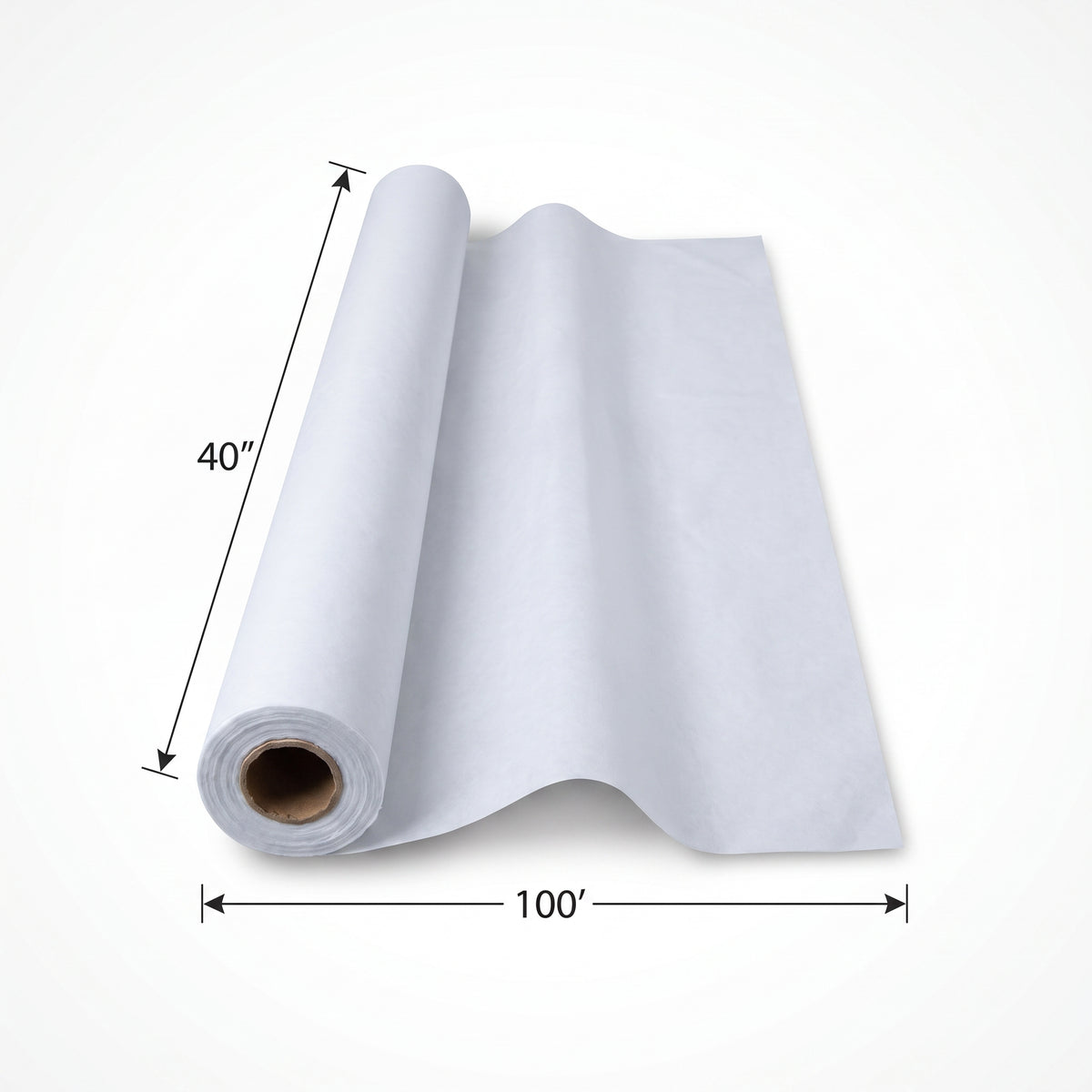 Clear Plastic Table Cover Roll - 40" x 100'