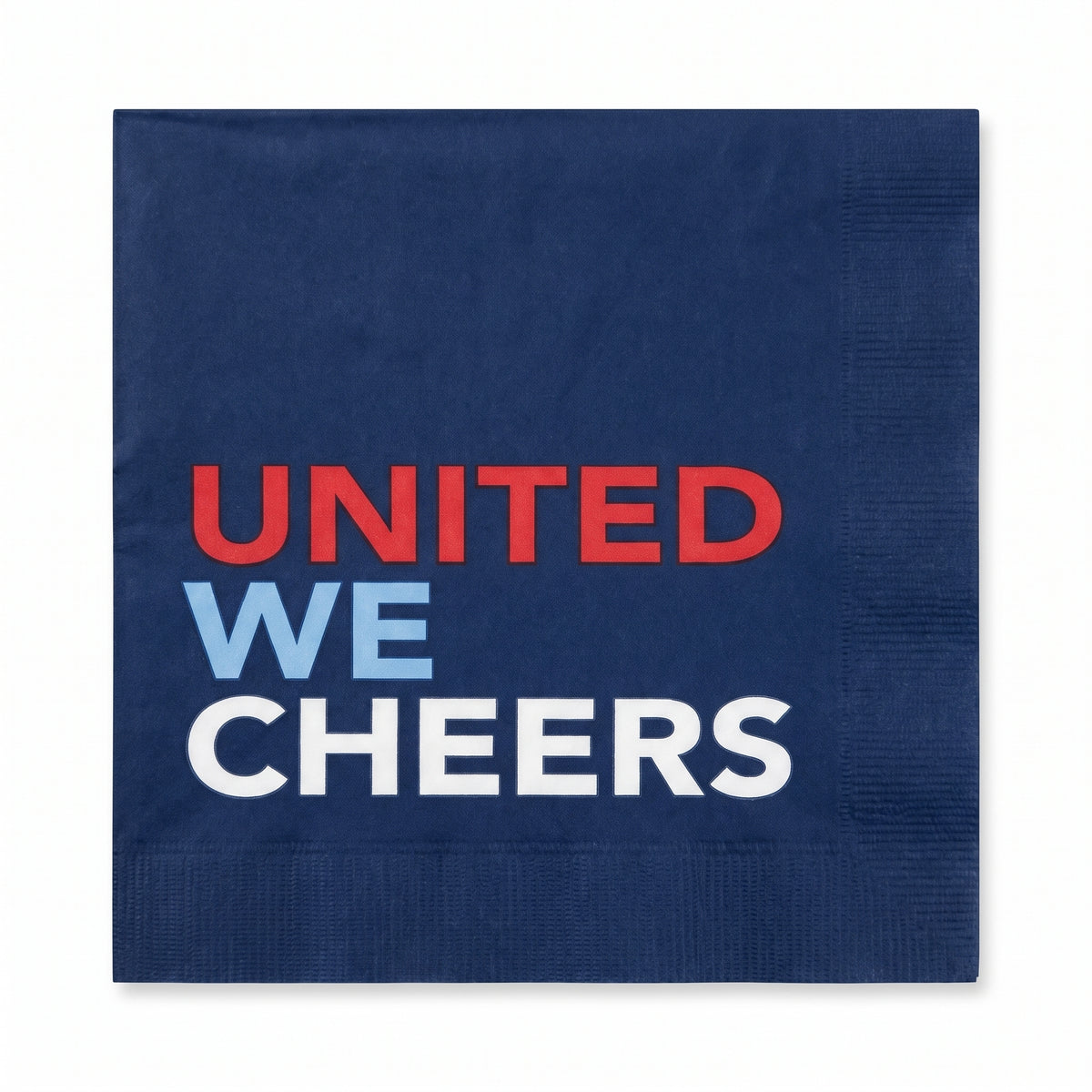 United We Cheers Patriotic Beverage Napkins - 5 In. X 5 In.