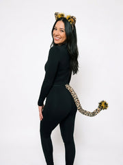 Wild Leopard Ear and Tail Costume Set - One Size