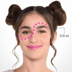Bright Pink Face Paint Makeup for Team Spirit