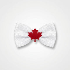 Canadian Pride Maple Leaf Sequin Bow Tie