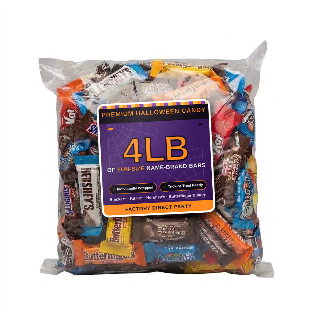 Halloween Chocolate Candy Variety Pack | 4 lb Bulk Bag of Fun Size Candy Bars