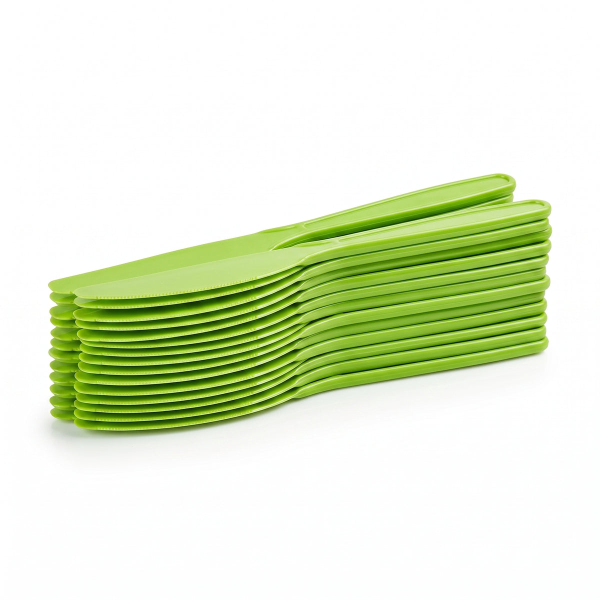 Kiwi Green Plastic Knives - 7.5 in. - 20 Pack