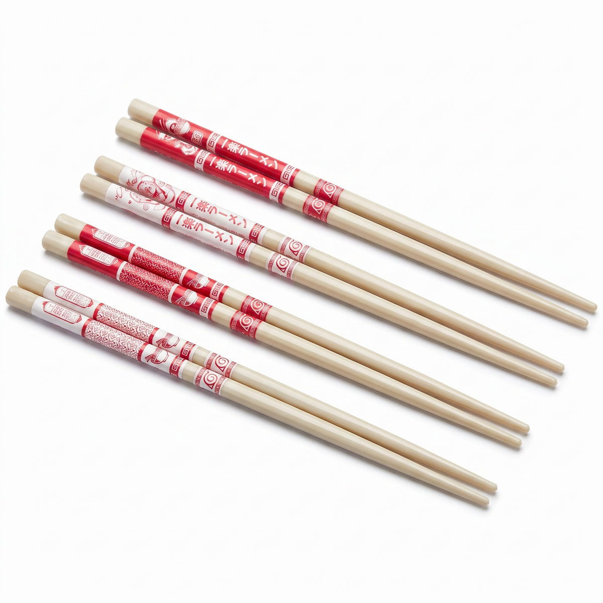 Naruto Shippuden Plastic Chopsticks Set - 4 Pairs