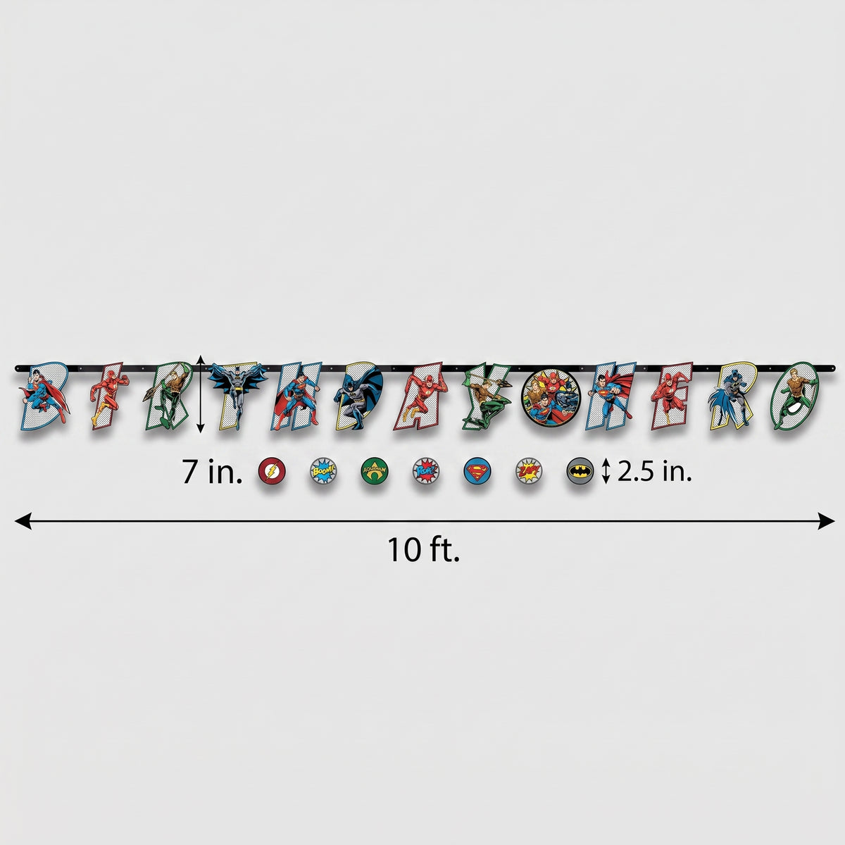 Justice League "Birthday Hero" Banner Kit
