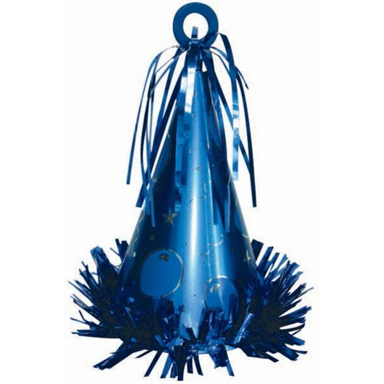 Sapphire Blue Balloon Weight Party Hat