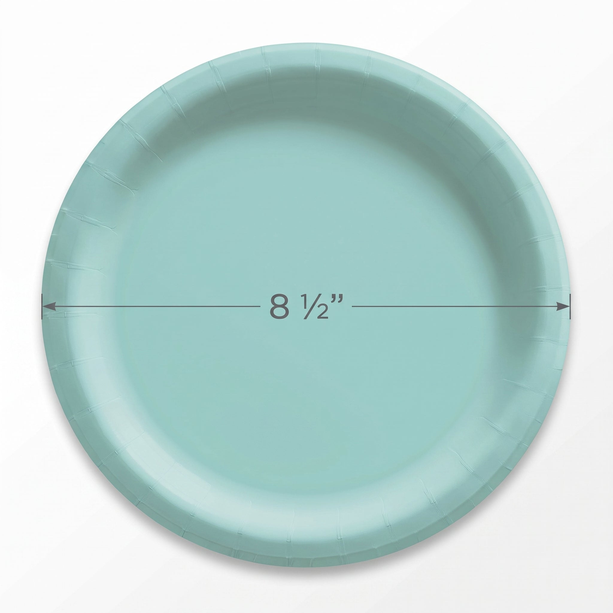 Robins Egg Blue 8.5" Round Paper Plates