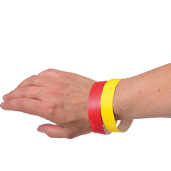 Adhesive Event Bands/Red/100 Per Pkg - 100 Count