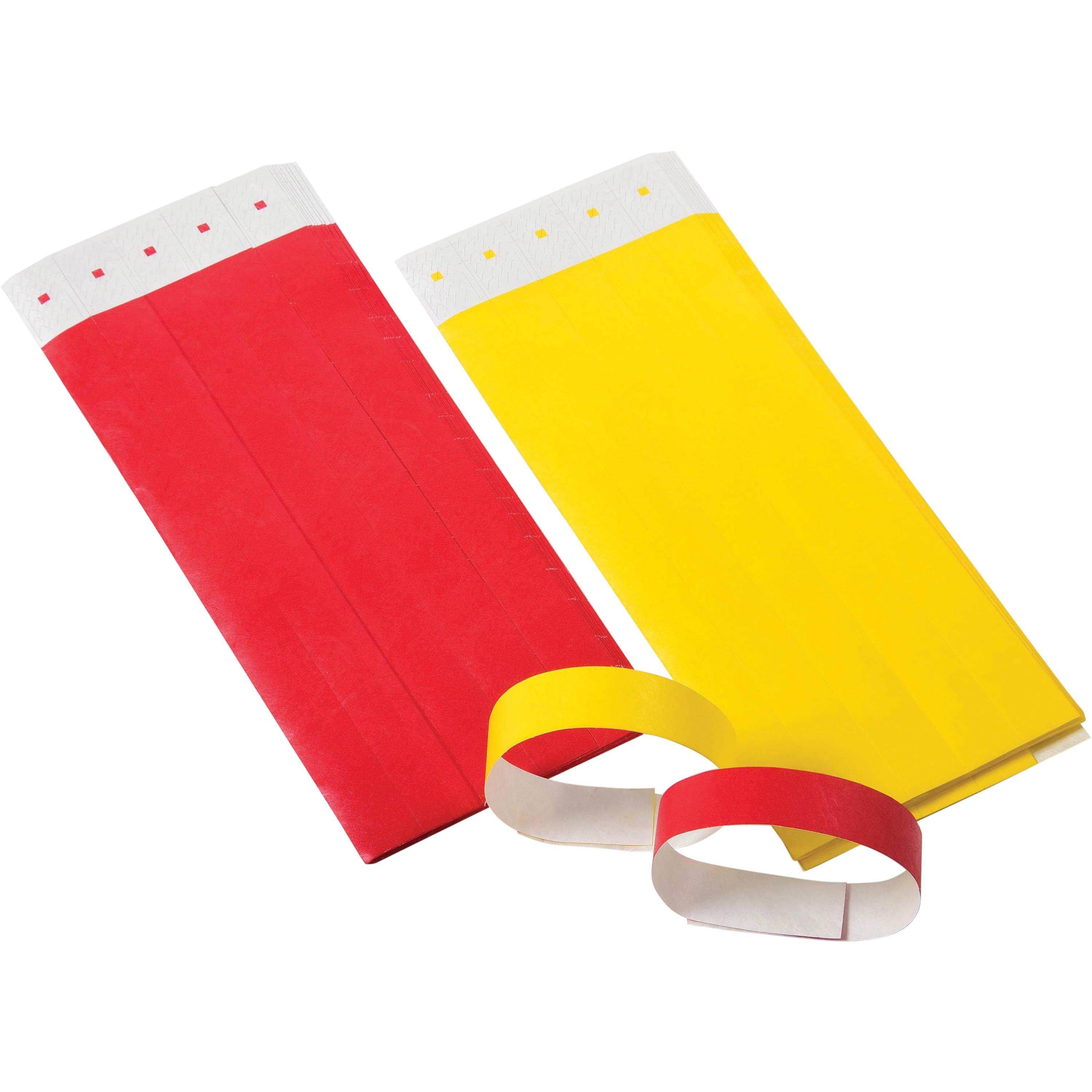 Adhesive Event Bands/Red/100 Per Pkg - 100 Count