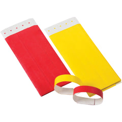 Adhesive Event Bands/Red/100 Per Pkg - 100 Count