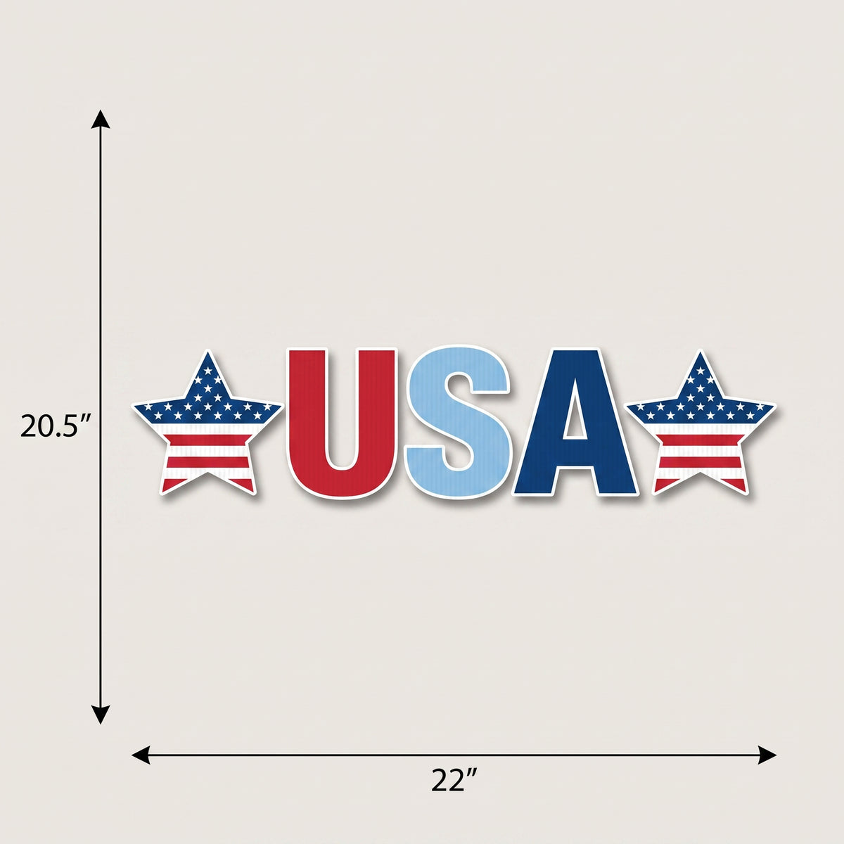 Patriotic USA Corrugated Yard Sign