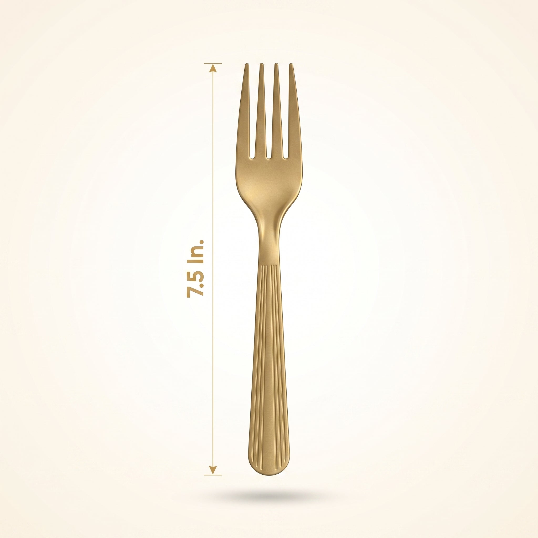 Elegant Gold Plastic Forks - 16 Count