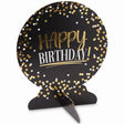 Black and Gold Birthday Table Decoration