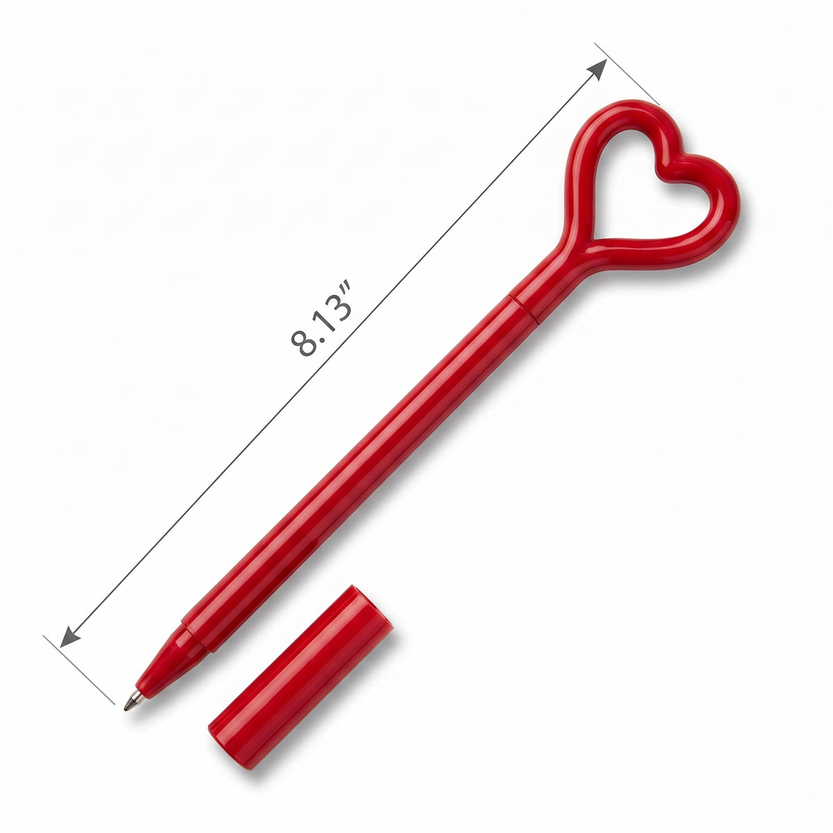 Heart-Shaped Valentine‚Äôs Day Pen, 8-Inch, Red